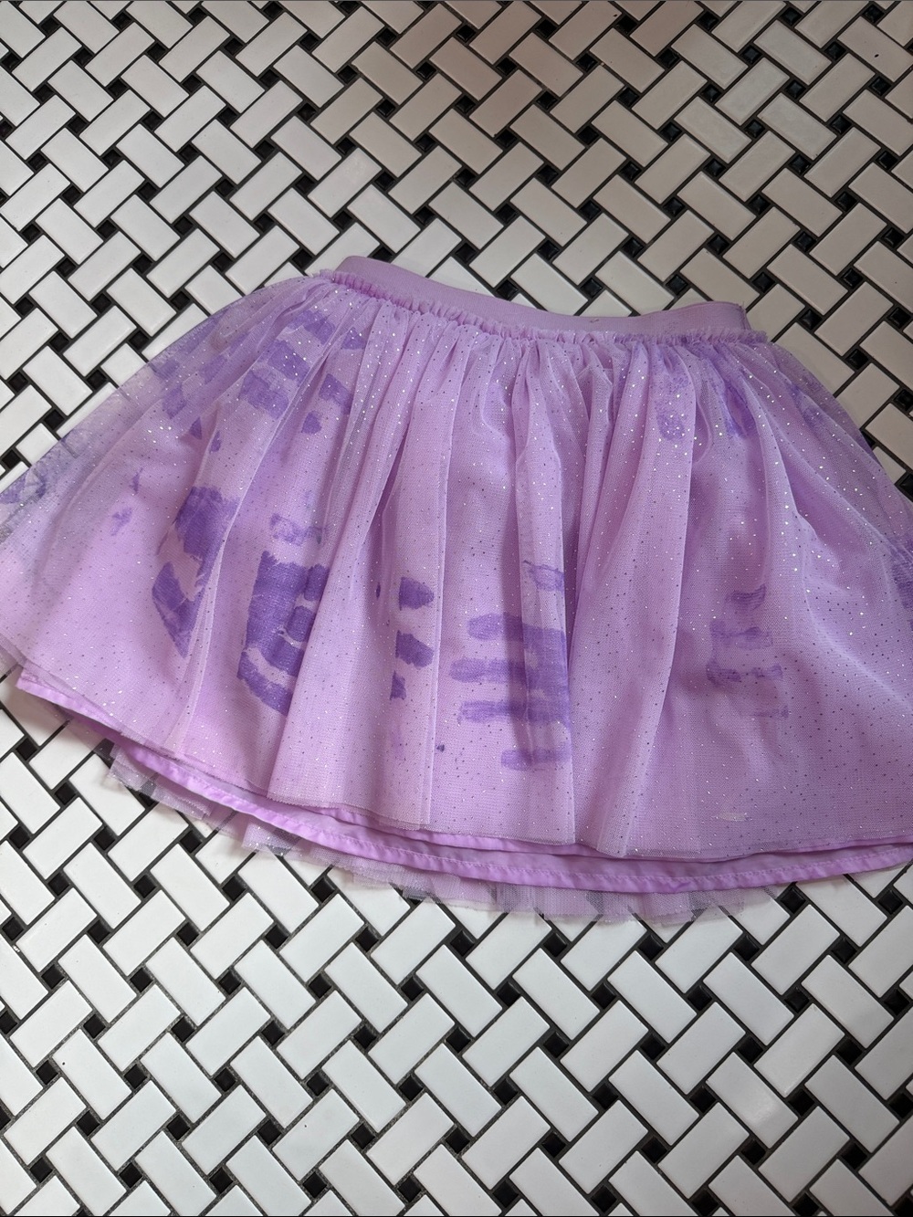 Lilac Glitter Tulle Skirt - Women's